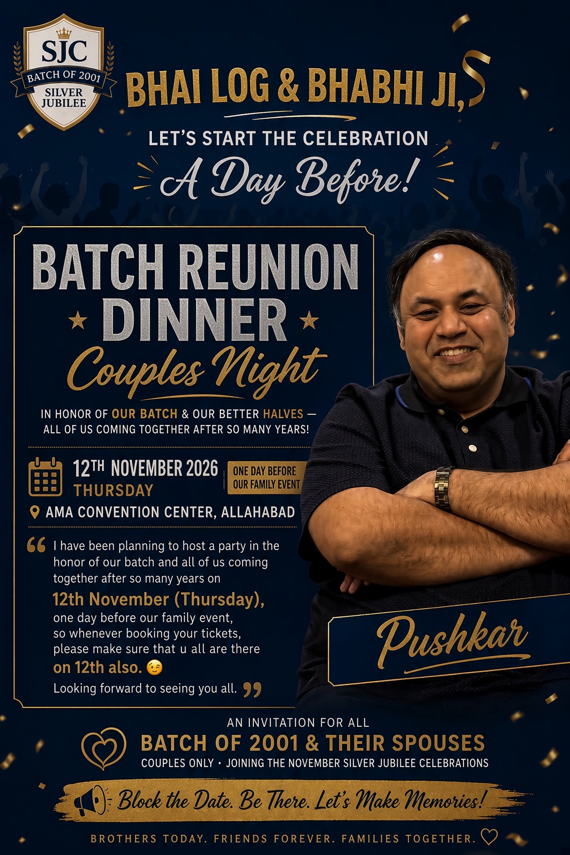Batch Reunion Dinner - Couples Night, Hosted by Pushkar — photo 1